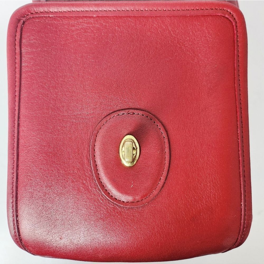 Coach Vintage 9992 Handle Backpack Red glove Tanned Leather - Picture 8 of 16
